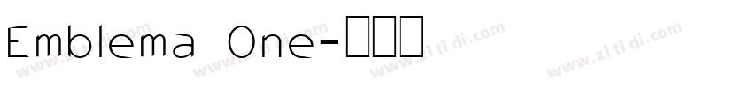 Emblema One字体转换